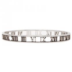 Pre Owned Tiffany & Co. Atlas Silver Bangle Bracelet