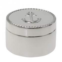 Pre Owned صندوق تيفاني & كو. مرساة فضة مستدير صغير