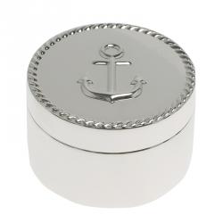 Pre Owned صندوق تيفاني & كو. مرساة فضة مستدير صغير