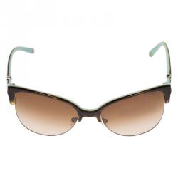 Pre Owned Tiffany & Co. Tortoise Frame Locks Cat Eye Havana Sunglasses