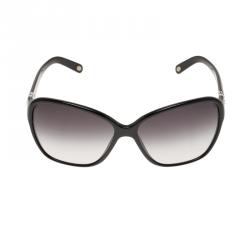 Pre Owned Tiffany & Co. Black 4070B Square Oversized Sunglasses