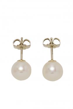 Pre Owned Tiffany & Co. Ziegfeld Collection Freshwater Cultured Pearl Silver Stud Earrings
