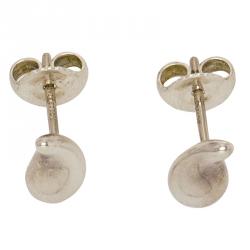 Pre Owned Tiffany & Co. Elsa Peretti Teardrop Silver Stud Earrings