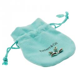 Pre Owned Tiffany & Co. Elsa Peretti Teardrop Silver Stud Earrings