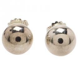 Pre Owned Tiffany & Co. Tiffany Beads Silver Stud Earrings