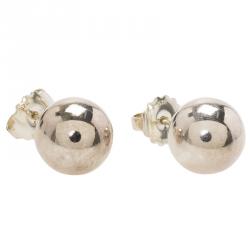 Pre Owned Tiffany & Co. Tiffany Beads Silver Stud Earrings