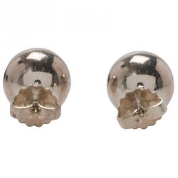 Pre Owned Tiffany & Co. Tiffany Beads Silver Stud Earrings
