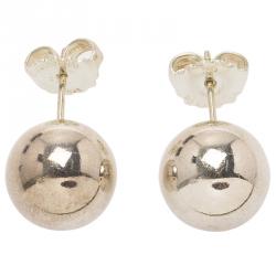Pre Owned Tiffany & Co. Tiffany Beads Silver Stud Earrings