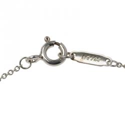 Pre Owned Tiffany & Co. Return To Tiffany Double Heart Tag Pink Pendant Necklace