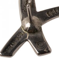 Pre Owned أقراط تيفاني & كو. بالوما بيكاسو X فضية اللون