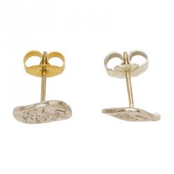 Pre Owned Tiffany & Co. Tiffany Notes Round Silver Stud Earrings