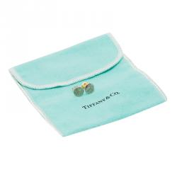 Pre Owned Tiffany & Co. Tiffany Notes Round Silver Stud Earrings