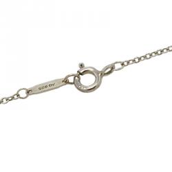 Pre Owned Tiffany &  Co. Tiffany 1837 Rubedo Silver Interlocking Circles Pendant Chain Necklace