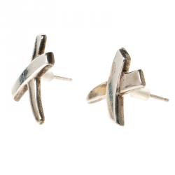 مملوكة مسبقًا أقراط تيفاني & كو. بالوماز X فضية