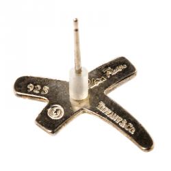 مملوكة مسبقًا أقراط تيفاني & كو. بالوماز X فضية