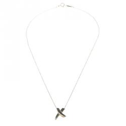Pre Owned Tiffany & Co. Paloma's X Silver Pendant Necklace