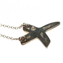 Pre Owned Tiffany & Co. Paloma's X Silver Pendant Necklace