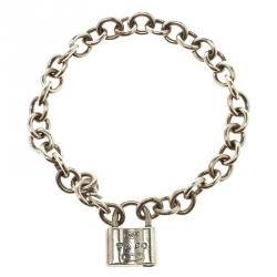 Pre Owned Tiffany & Co. Tiffany 1837 Silver Lock Bracelet 18cm