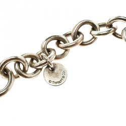 Pre Owned Tiffany & Co. Tiffany 1837 Silver Lock Bracelet 18cm