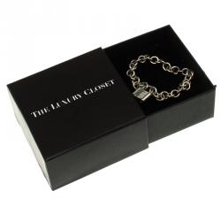 Pre Owned Tiffany & Co. Tiffany 1837 Silver Lock Bracelet 18cm
