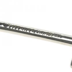 Pre Owned Tiffany & Co. Fleur de Lis Key Silver XL Pendant Necklace