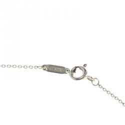 Pre Owned Tiffany & Co. Fleur de Lis Key Silver XL Pendant Necklace