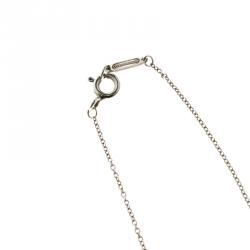 Pre Owned Tiffany & Co. Interlocking Circles Silver Pendant Necklace