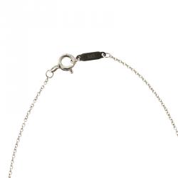 Pre Owned Tiffany & Co. Interlocking Circles Silver Pendant Necklace