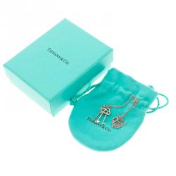 Pre Owned Tiffany & Co. Tiffany Keys Silver Three Key Pendant Necklace