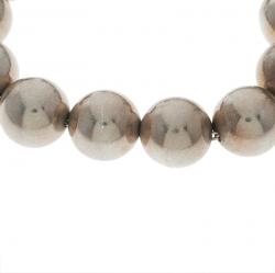Pre Owned Tiffany & Co. Silver Bead Bracelet 21cm