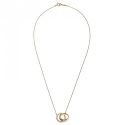 Pre Owned Tiffany & Co. 1837 Interlocking Circles Yellow Gold Chain Necklace