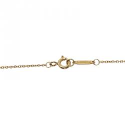 Pre Owned Tiffany & Co. 1837 Interlocking Circles Yellow Gold Chain Necklace