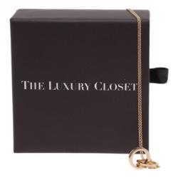 Pre Owned Tiffany & Co. 1837 Interlocking Circles Yellow Gold Chain Necklace