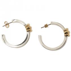 Pre Owned أقراط تيفاني & كو. فضة و ذهب أصفر حلقات