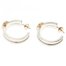 Pre Owned أقراط تيفاني & كو. فضة و ذهب أصفر حلقات