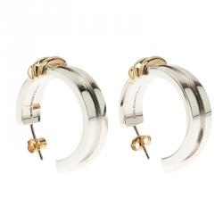 Pre Owned أقراط تيفاني & كو. فضة و ذهب أصفر حلقات