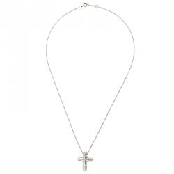 Pre Owned Tiffany & Co. Etoile Diamond Platinum Pendant Necklace