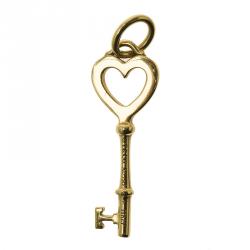 Tiffany & Co. Key Heart Mini Yellow Gold Pendant