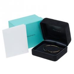 Pre Owned Tiffany & Co. T Wire Rose Gold Bracelet