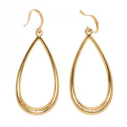 Pre Owned Tiffany & Co. Teardrop Yellow Gold Hook Earrings