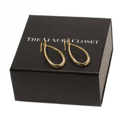 Pre Owned Tiffany & Co. Teardrop Yellow Gold Hook Earrings