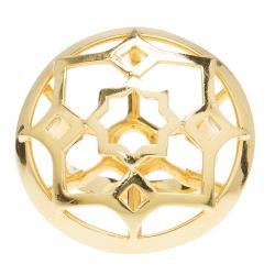 Pre Owned Tiffany & Co. Paloma Picasso Marrakesh Large Open Dome 18k Gold Ring Size 50