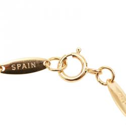 Pre Owned Tiffany & Co Elsa Perreti Diamonds by the Yard Diamond Yellow Gold Necklace