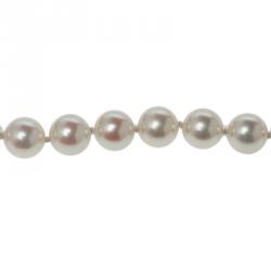 Pre Owned Tiffany & Co. Tiffany Essential Akoya Cultured Pearls & 18k White Gold Pearl Necklace
