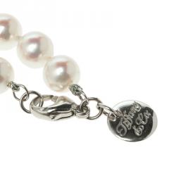 Pre Owned Tiffany & Co. Tiffany Essential Akoya Cultured Pearls & 18k White Gold Pearl Necklace