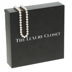 Pre Owned Tiffany & Co. Tiffany Essential Akoya Cultured Pearls & 18k White Gold Pearl Necklace