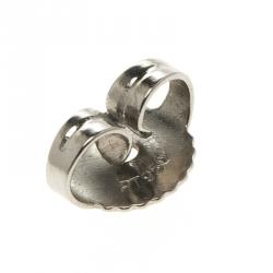 Tiffany Solitaire Diamond Platinum Stud Earrings