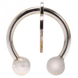 Pre Owned Tiffany & Co. Silver Heart Tag Keyring