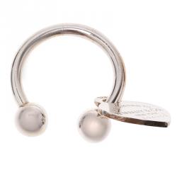 Pre Owned Tiffany & Co. Silver Heart Tag Keyring