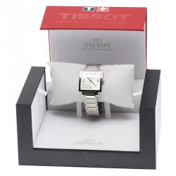 Pre Owned Tissot Silver Stainless Steel T-Trend Happy Chic Women's Wristwatch 29MM
